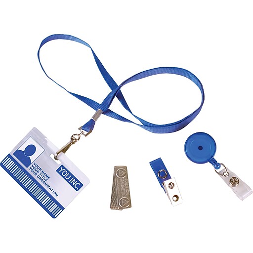 IDville ID Badge Accessory Bundle Blue at Staples