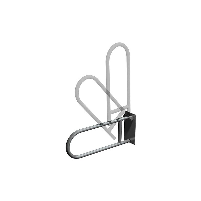 ASI® Swing-Up Grab Bar, Stainless Steel, 10"H x 6"W x 30"L image 1
