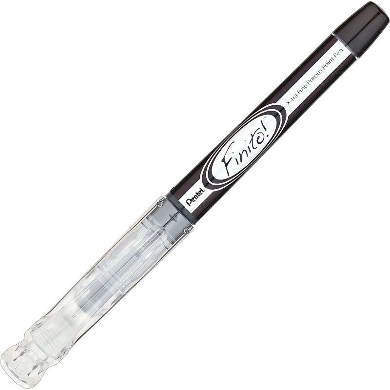Pentel Finito! Gel Pen, Extra Fine Point, 0.4 mm, Black Ink (PENSD98A) image 1