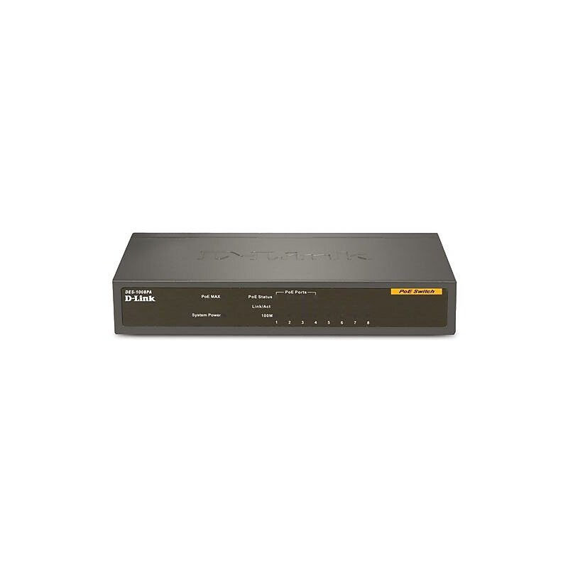 D-Link 8-Port Ethernet Switch with PoE image 1