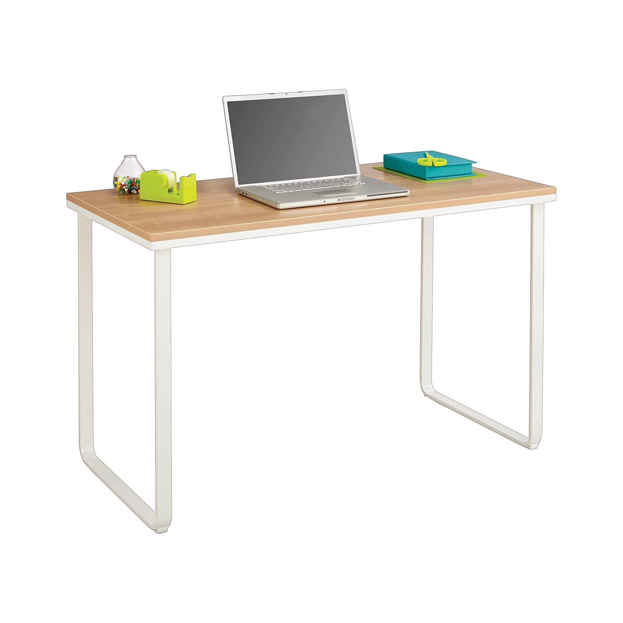 Safco 47″ Steel Table Desk, Beech/White ( 1943BHWH) Sansujyuku sansujyuku.com