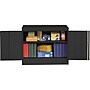 Tennsco Standard Desk-Height Storage Cabinet with Double Hinge Doors, 2-Shelf, Black, 30"H x 36"W x 18"D~#|#~s0783068_sc7