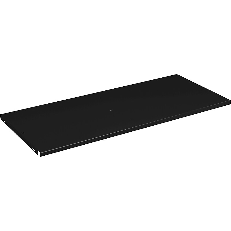 Tennsco Extra Shelf for 18" Deep Storage Cabinet, Supports 400 lb., Black, 3/4"H x 36"W x 18"D image 1