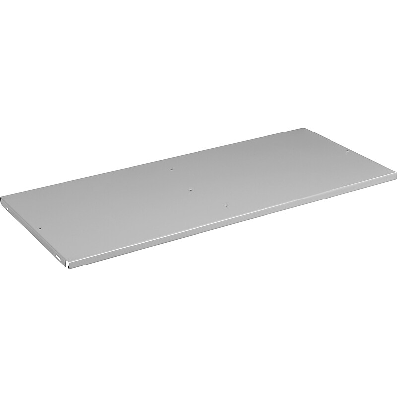 Tennsco Extra Shelf for 18" Deep Storage Cabinet, Supports 400 lb., Light Grey, 3/4"H x 36"W x 18"D image 1