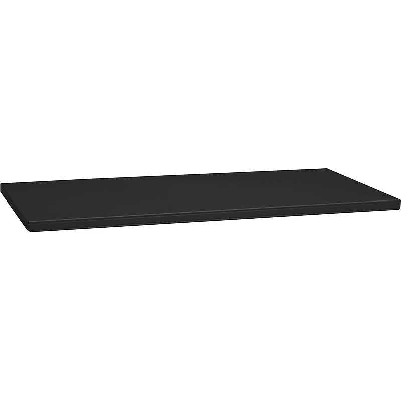 Tennsco Extra Shelf for 18" Jumbo Deep Storage Cabinet, Supports 400 lb., Black, 3/4"H x 48"W x 18"D image 1