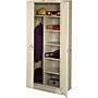 Tennsco Deluxe Combination Storage Cabinet, 6-Shelf, 1 Closet, Putty, 78"H x 36"W x 18"D~#|#~s0783125_sc7