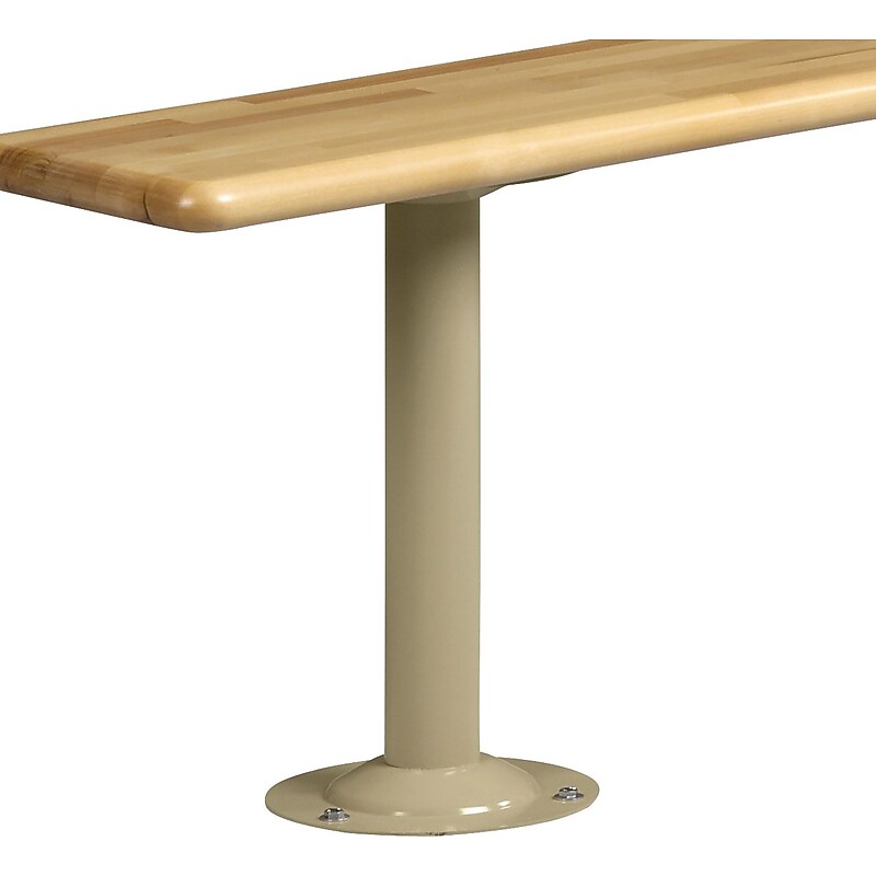 Tennsco Locker Bench Pedestal Only, Sand, 16 1/4"H x 9 1/2"W image 1