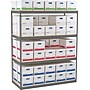 Tennsco Z-Line Record Archive Shelving Unit, Supports 6,000 lb., 42"W, Medium Grey (TNN-ZA421584-4D)~#|#~s0783250_sc7