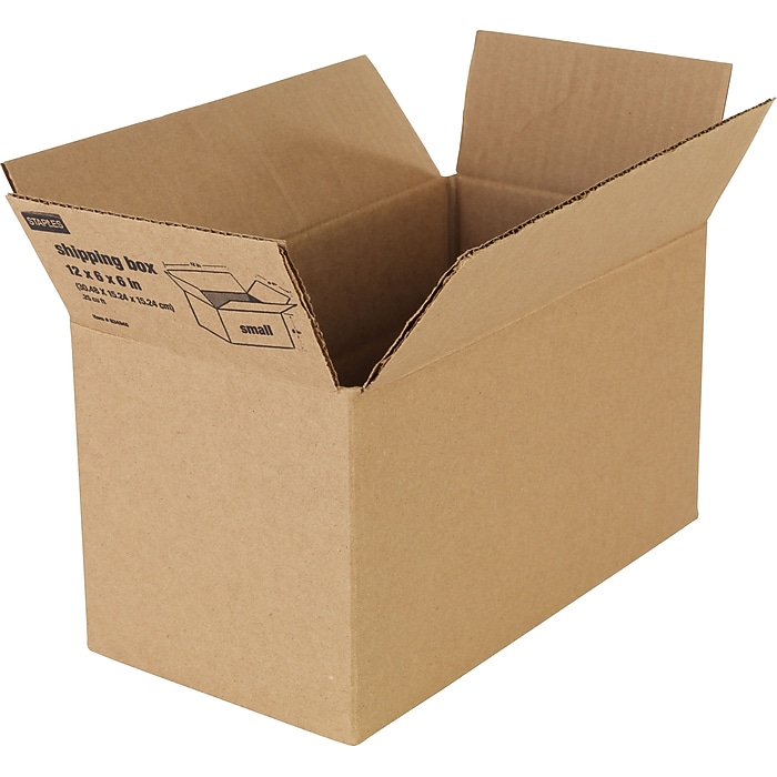 12&quot; x 6&quot; x 6&quot; Shipping Boxes (ST55965) | Staples