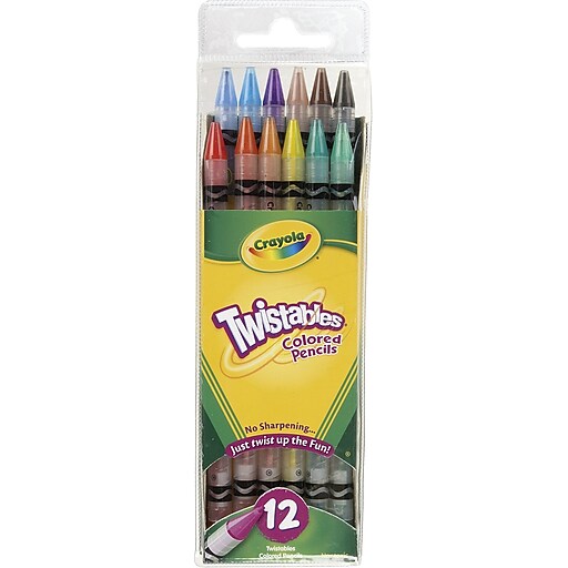 Crayola® Twistables® Colored Pencils, 12/Pack (687408) Staples