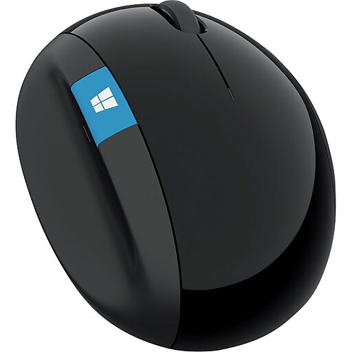 Microsoft Sculpt Ergonomic Wireless Mouse, USB Wireless Mouse, Black