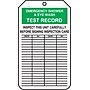 Accuform 5 3/4" x 3 1/4" Cardstock Equipment Status Tag "EMERGENCY..", Green/Black On White, 25/Pack (MGT207CTP)~#|#~s0784678_sc7