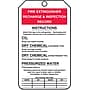 Accuform 5 3/4" x 3 1/4" PF-Cardstock Fire Inspection Tag "FIRE..", Red/Black On White, 25/Pack (MGT208CTP)~#|#~s0784680_sc7