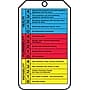 Accuform RP-Plastic Hazardous Material Tag "NFPA Diamond..", Blue/Red/Yellow/Black On White, 25/Pack (THS101PTP)~#|#~s0784774_sc7