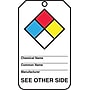 Accuform RP-Plastic Hazardous Material Tag "NFPA Diamond..", Blue/Red/Yellow/Black On White, 25/Pack (THS101PTP)~#|#~s0784775_sc7