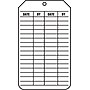 Accuform 5.75" x 3.25" PF-Cardstock Status Tags "INSPECTION REC..", Black On White, 25/Pack (TRS307CTP)~#|#~s0784784_sc7