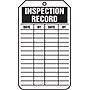Accuform 5.75" x 3.25" PF-Cardstock Status Tags "INSPECTION REC..", Black On White, 25/Pack (TRS307CTP)~#|#~s0784785_sc7
