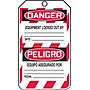 Accuform 5 3/4" x 3 1/4" PF-Cardstock Bilingual Lockout Tag "DANGER DO..", Red/Black On White, 25/Pack (TSP101CTP)~#|#~s0784794_sc7