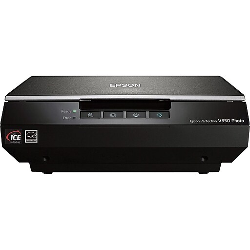 Epson Perfection V550 Flatbed Desktop Photo Scanner, Black at Staples