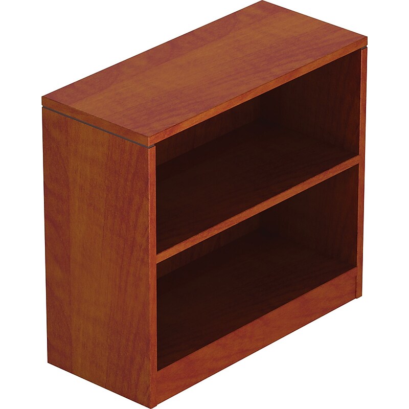 Offices To Go Superior Laminate Bookcase, American Dark Cherry, 1 Shelf, 30"H image 1