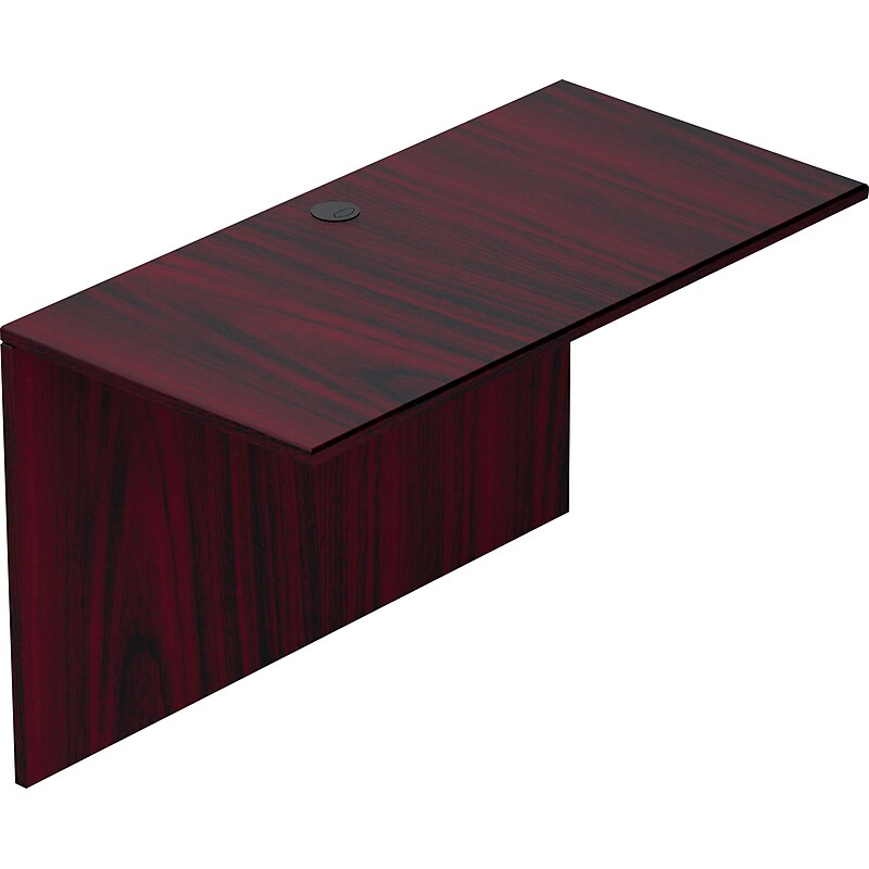 Offices To Go Superior Laminate 48" Flush Bridge, American Mahogany (TDSL4824FB-AML) image 1