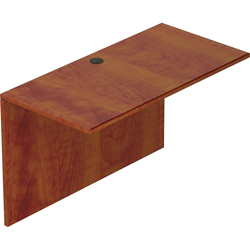 Offices To Go Superior Laminate 48" Flush Bridge, American Dark Cherry Laminate, 48Wx24Dx29.5H image 1