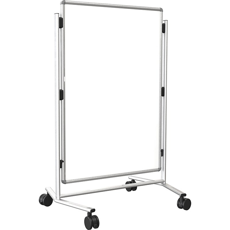 Modifier XV Height Adjustable Easel, Melamine, 40" x 30", Silver image 1