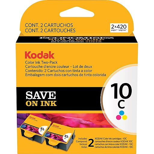 Kodak 10C Tricolor Ink Cartidges (1829993) 2/Pack at Staples
