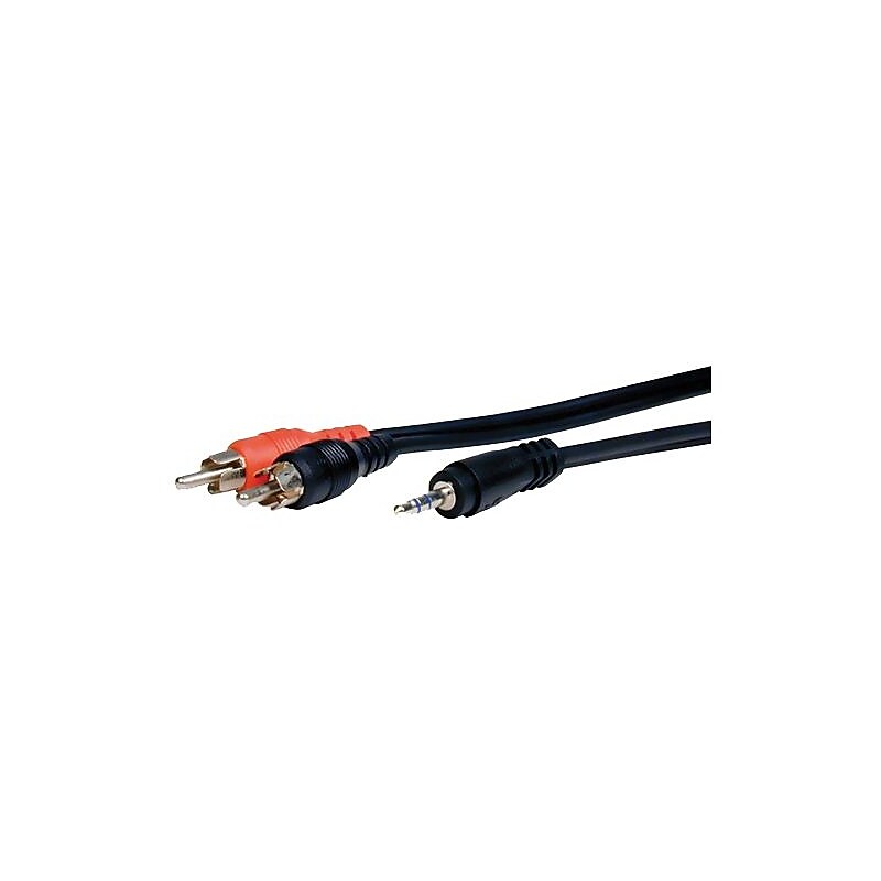 Comprehensive Standard MPS-2PP-10ST 10' Stereo RCA Cable, Black image 1