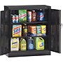 Tennsco Standard Counter-Height Storage Cabinet with 3-Shelves, Black, 42"H x 36"W x 18"D~#|#~s0786879_sc7