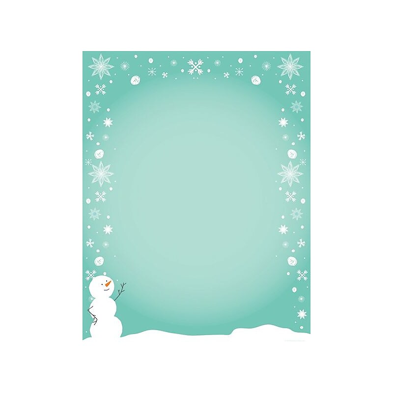 Great Papers® Silly Snowman Letterhead, 80/Pack (2011863) image 1