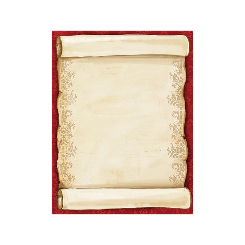 Great Papers! Holiday Stationery Christmas Scroll, 80/Count (2012250) image 1