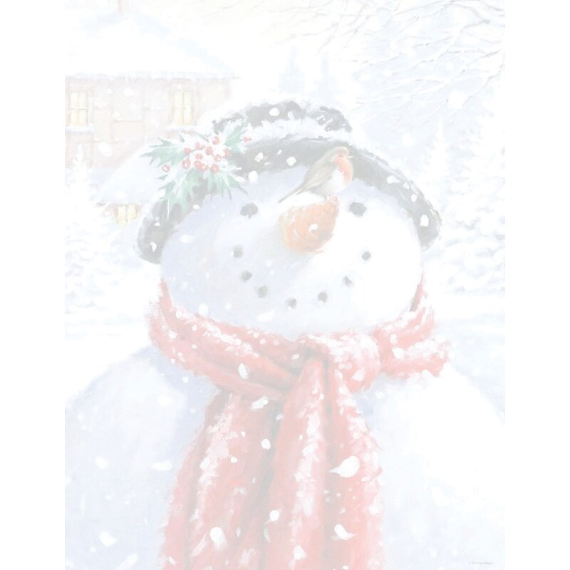 Great Papers® Holiday Stationery Snowman Face, 80/Count (2013248) image 1