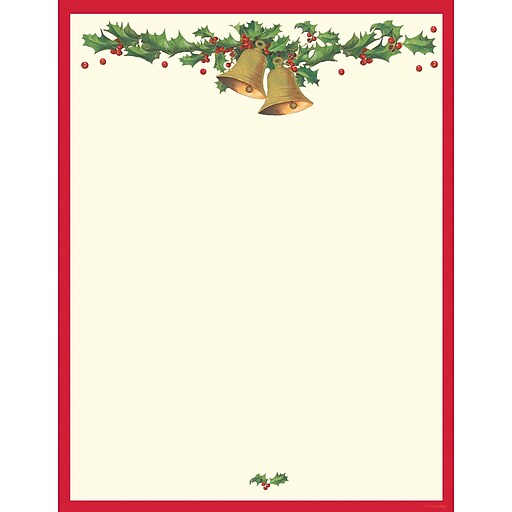 Great Papers! Holiday Stationery Antique Bells, 80/Count (2013264