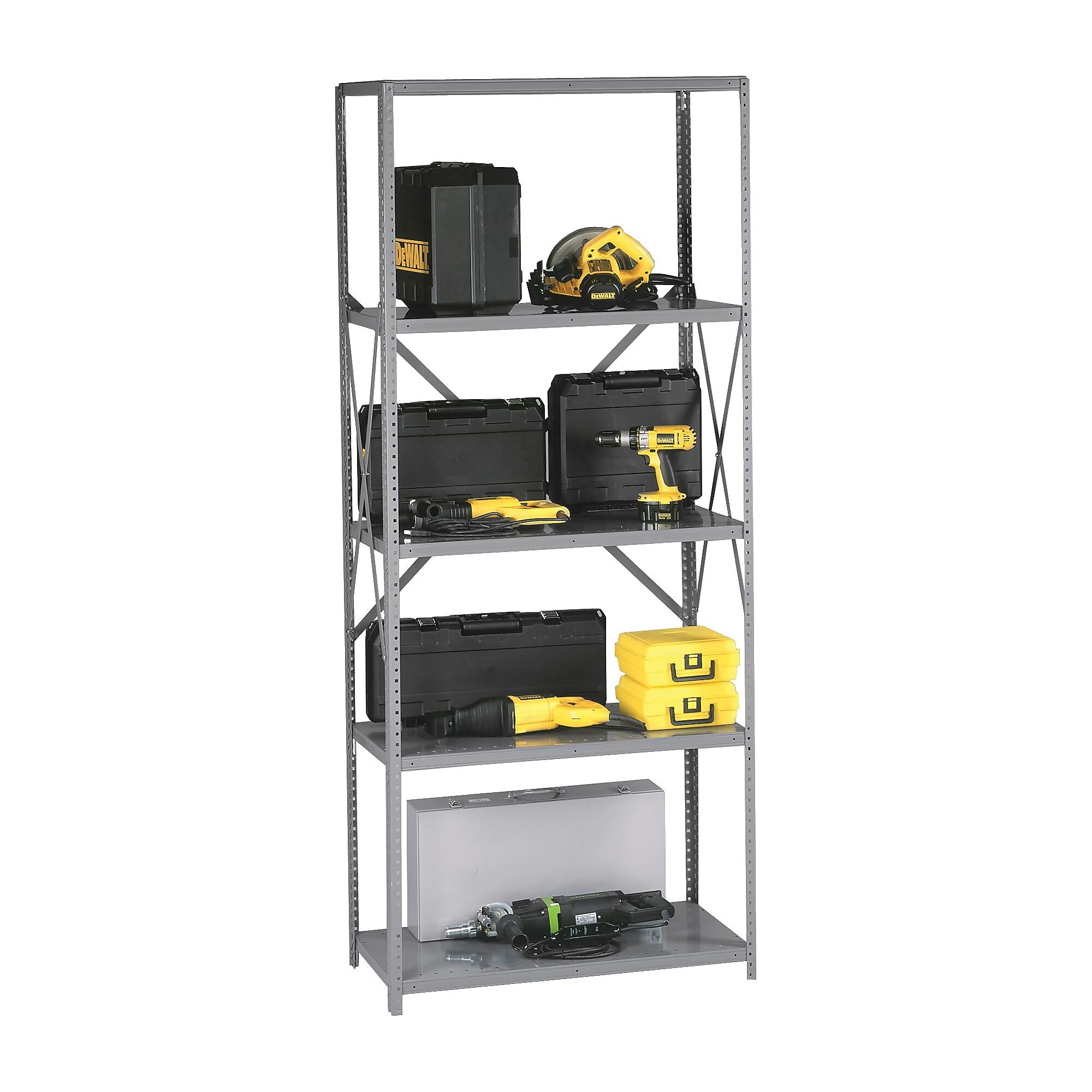 Tennsco Open Starter Shelving Unit, Supports 3,750 lb., Medium Grey, 87″H x 36″W x 12″D Sansujyuku sansujyuku.com