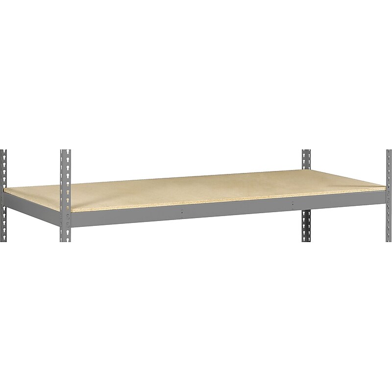 Tennsco Z-Line Long Span Extra Shelf, Supports 2,250 lb., Medium Grey, 48"W x 24"D image 1