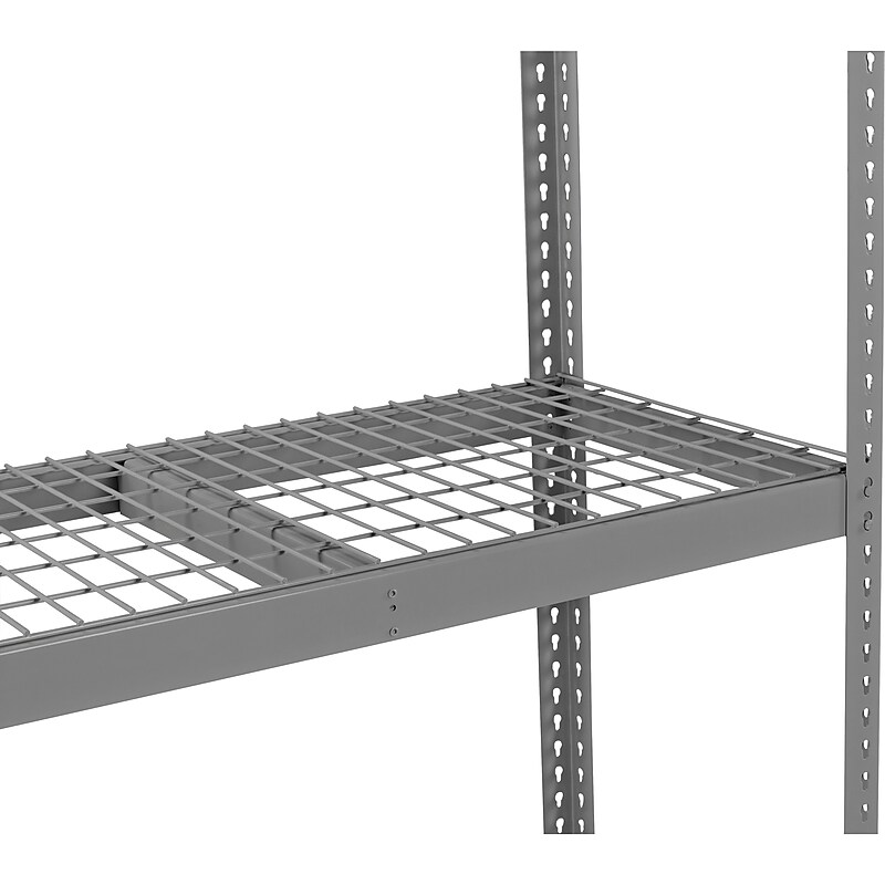Tennsco Wire Decking Shelving Unit, Medium Grey, 5/16"H x 48"W x 24"D image 1