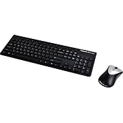 Fellowes Slimline Protection Wireless Keyboard and Mouse Combo, Black (9893601)