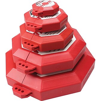 Accuform Signs® STOPOUT® Gate Valve Lockout For 10" - 13" Valve Handles; Red