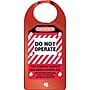 Accuform STOPOUT 6.75" x 3.125" Aluminum Hasp "DANGER DO NOT..", White/Black On Red (KDH641)~#|#~s0789008_sc7