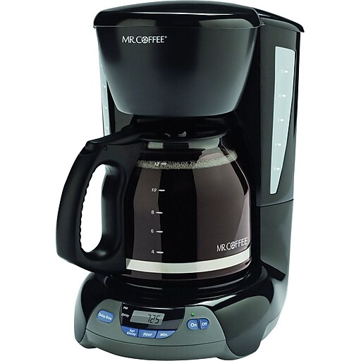 Mr. Coffee 12Cup Programmable Coffeemaker, Black Staples