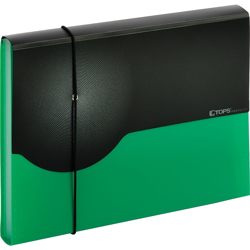 Pendaflex Plastic Accordion File, 7-Pocket, Letter, Green (67440GRN) image 1