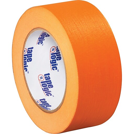 Tape Logic™ 2" x 60 Yards Masking Tape, Orange, 12 Rolls (T93700312PKD