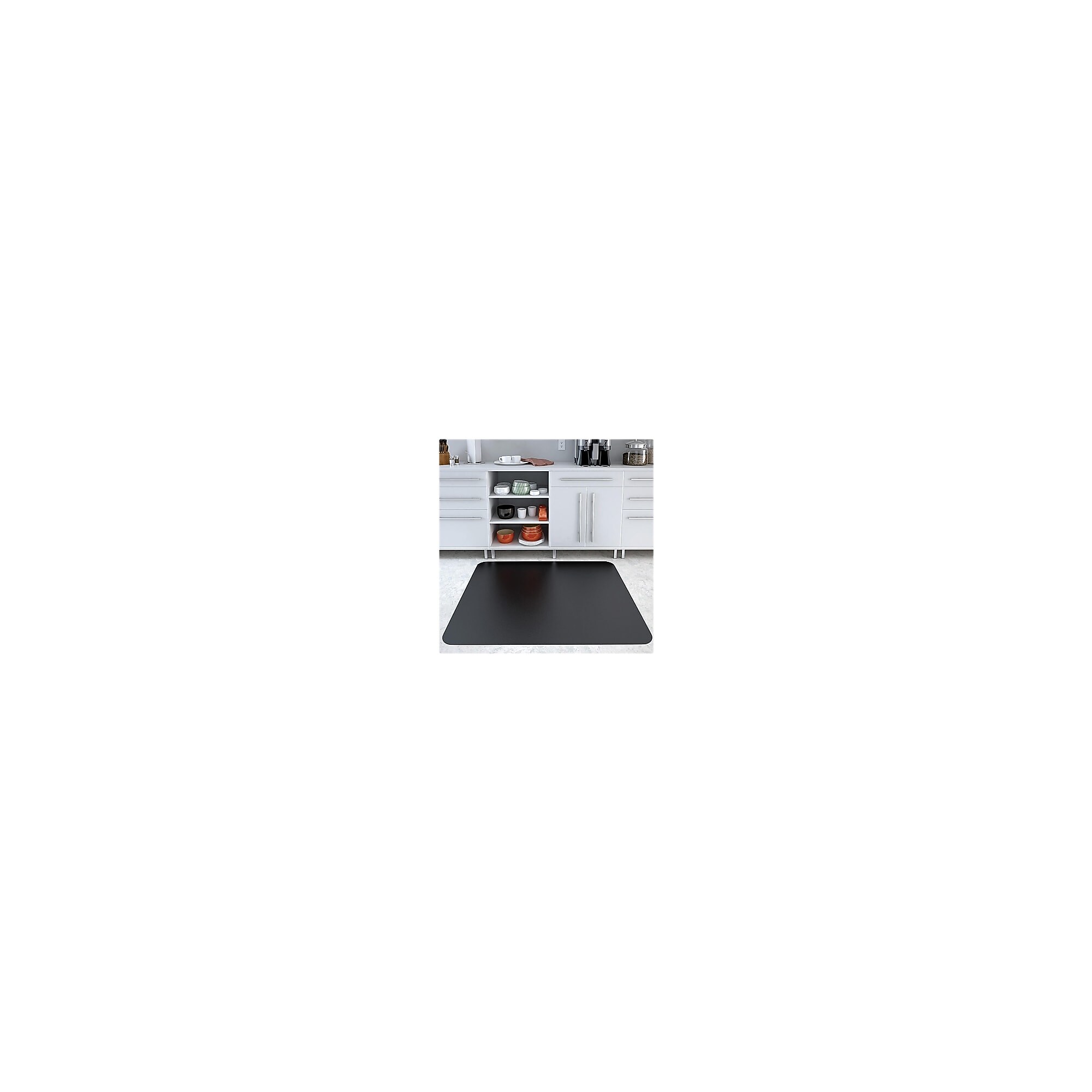 Deflect-O Black Mat 45″ x 53″ Rectangle-Hard Floor, Vinyl, Black Sansujyuku sansujyuku.com