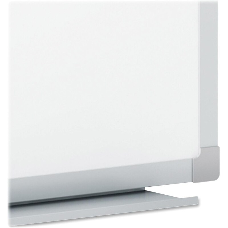 MeadWestvaco Dry-Erase Board, 6'x4', Aluminum Frame, 72" x 48", White Melamine Surface, Aluminum Silver Frame image 1