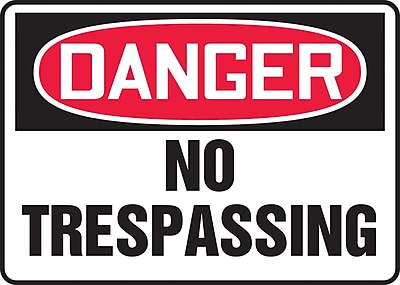 Adhesive Vinyl MADM304VS Accuform Signs Accuform Warning No Trespassing Safety Sign 10 x 14 Inches Adhesive Vinyl MADM304VS Accuform Signs Accuform Warning No Trespassing Safety Sign 10 x 14 Inches