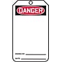 Accuform 5 3/4" x 3 1/4" Cardstock Blank Front & Back Tags "DANGER..", Red/Black On White, 25/Pack (MDT260CTP)~#|#~s0791922_sc7