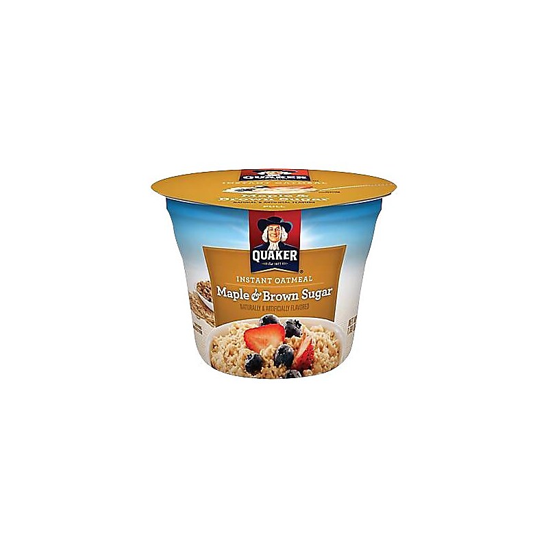 Quaker Maple Brown Sugar Oatmeal, 1.69 oz., 24/Carton (QUA31971) image 1