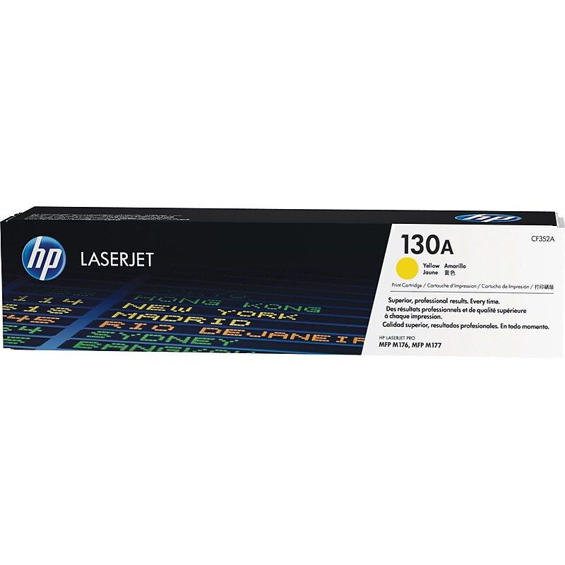HP 130A Yellow Standard Yield Toner Cartridge (CF352A) image 1