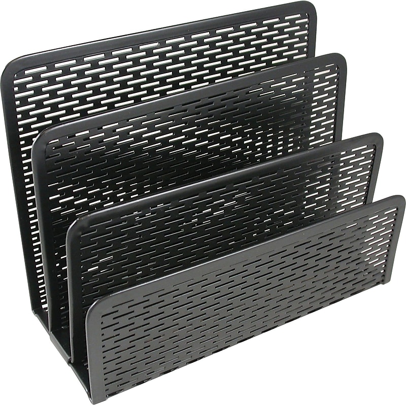 Artistic Urban Collection Punched Metal Letter Sorter,  Black (ART20003) image 1